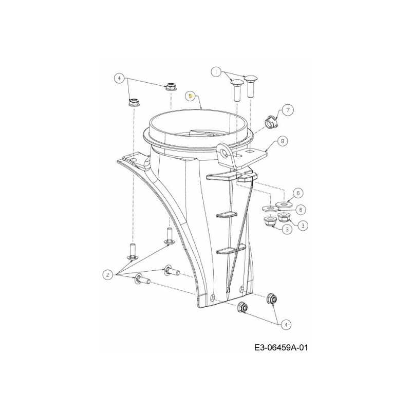 Adaptateur de goulotte 5" de diamètre 731-04705D d'origine MTD Adaptateur de goulotte 5" de diamètre 731-04705D d'origine MTD