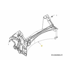 DEFLECTOR TRASERO 631-04487 ORIGINAL MTD | NewgardenParts.com