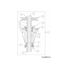 Spacer pulley 750-06145 ORIGINAL MTD | NewgardenParts.com