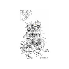 Polea espaciadora 750-04637A ORIGINAL MTD | NewgardenParts.com