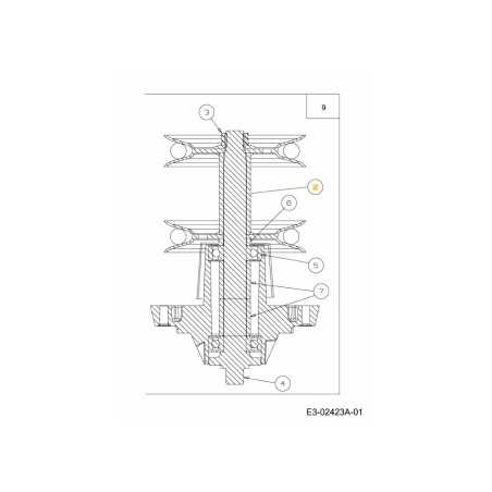 DOUBLE PULLEY 4.546 x.5625 DIA 683-04234 ORIGINAL MTD | NewgardenParts.com