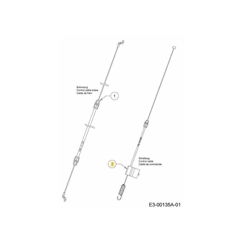 CBL SINGOLA MARCIA FWD 746-04728A ORIGINALE MTD
