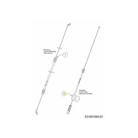 CBL: VELOCIDAD SIMPLE: TRACCIÓN DELANTERA 746-04728A ORIGINAL MTD | NewgardenParts.com