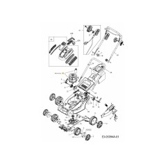 MOTOR ELÉCTRICO CON VENTILADOR 092.61.215 ORIGINAL MTD | NewgardenParts.com