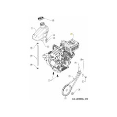 MOTORE ZS 137cc SNOW SINGLE OHV 752Z163-JW ORIGINALE MTD