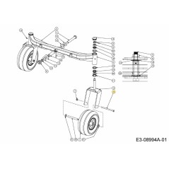 VITE A TESTA ESAGONALE 710-05394A ORIGINALE MTD | NewgardenParts.com