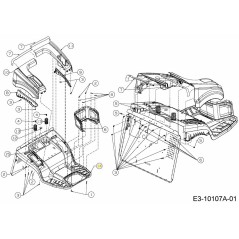 LABEL NX15 HAUTEUR DU PLATEAU DE GARDE-BOUE 777I25574 ORIGINAL MTD | NewgardenParts.com