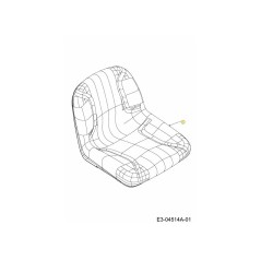 SEAT:HIGH BACK:BLACK 757-04086 ORIGINAL MTD