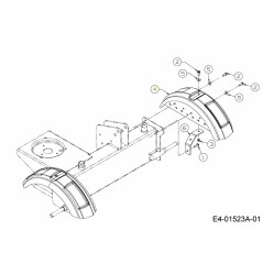 FENDER LOGSPLITTER 731-2499A ORIGINAL MTD | NewgardenParts.com