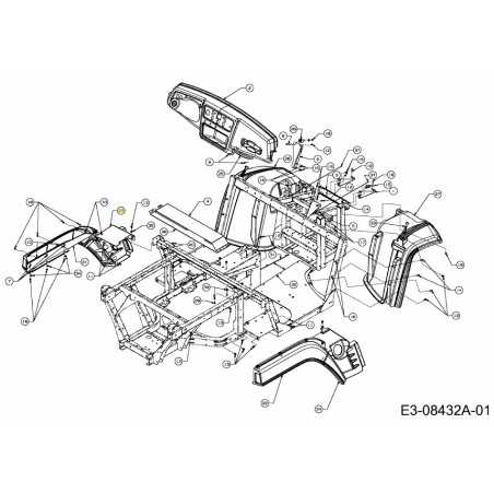 GUARDABARROS: INFERIOR IZQUIERDO TRASERO 731-05282B ORIGINAL MTD | NewgardenParts.com