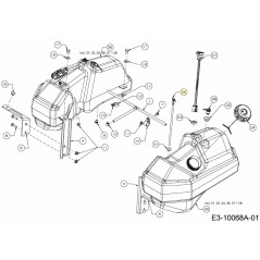 MONTAGGIO DEL RACCOLTO CARBURANTE 751-15336 ORIGINALE MTD | NewgardenParts.com