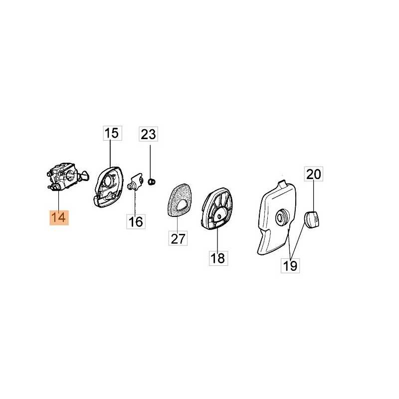 Carburettor chainsaw models 925 GS260 2318895CR OLEOMAC
