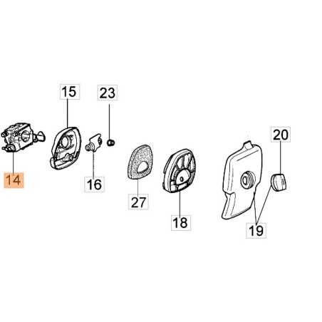 Carburettor chainsaw models 925 GS260 2318895CR OLEOMAC | NewgardenParts.com