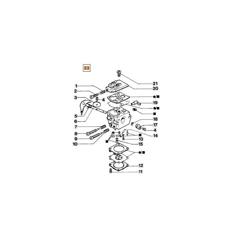 Chainsaw carburettor models 931 932 2318610R OLEOMAC