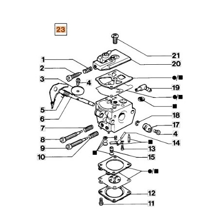 Carburatore motosega modelli 931 932 2318610R OLEOMAC | NewgardenParts.com