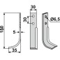 Porta cuchillas motor motoazada 350-178 350-179 dx sx