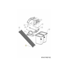 FLEX HOSE 8X50 764-05135 ORIGINAL MTD