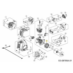 ENSEMBLE DE VOLANT MOTEUR 753-06246 ORIGINAL MTD