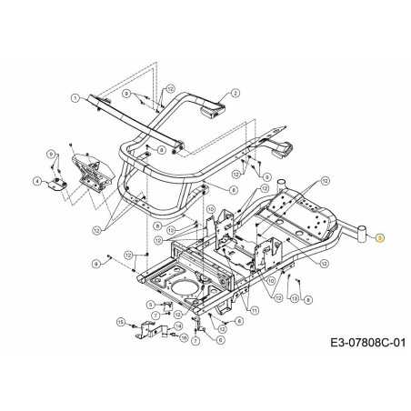 TELAIO INFERIORE 603-06039ACY ORIGINALE MTD | NewgardenParts.com