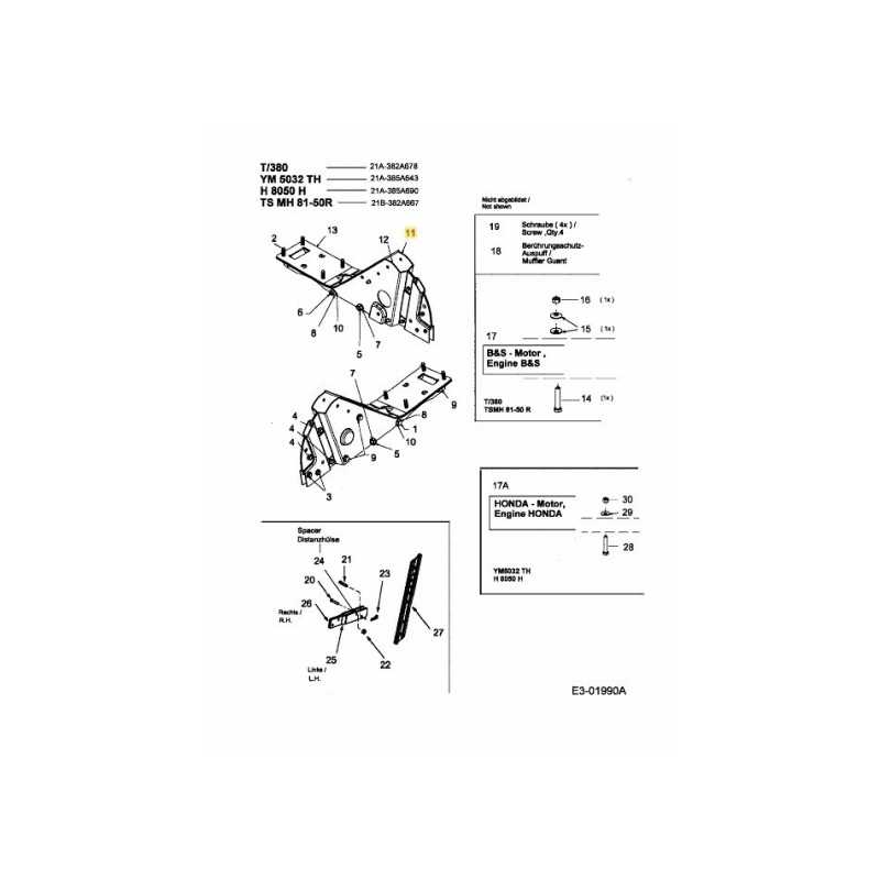 TELAIO RH 786-0138A ORIGINALE MTD
