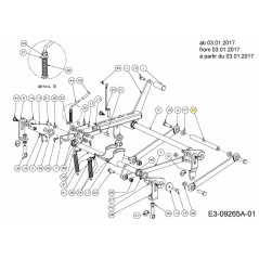 SHAFT DECK LIFT FRONT 711-05072 ORIGINAL MTD | NewgardenParts.com