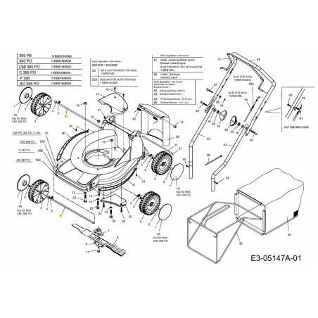 ASSE RUOTA ANTERIORE SG-2046810 ORIGINALE MTD | NewgardenParts.com