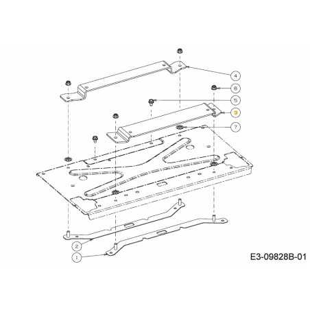 SUPPORT DE SIÈGE AVANT 703-10051ACY ORIGINAL MTD | NewgardenParts.com