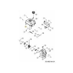 TUBO CARBURANTE 172MM LUNGHEZZA 751-16948 ORIGINALE MTD | NewgardenParts.com