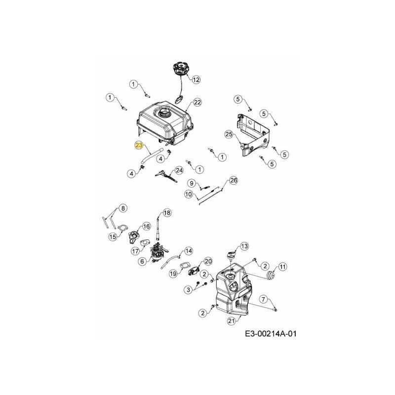 TUBO CARBURANTE 172MM LUNGHEZZA 751-16948 ORIGINALE MTD