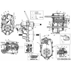 CONJUNTO DE ENGRANAJES - BAJA VELOCIDAD 617-04035 ORIGINAL MTD | NewgardenParts.com