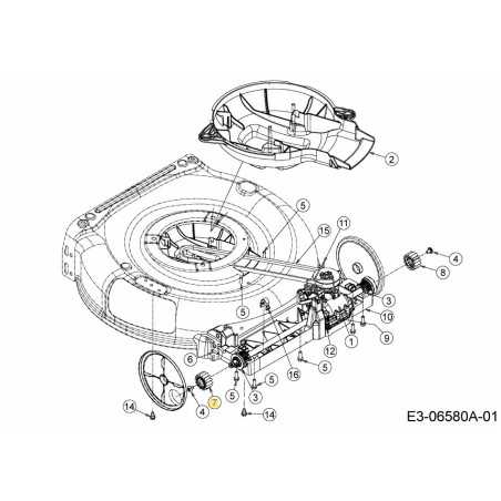 PIGNON : CARACTÉRISTIQUE : 14T RH 717-04801 ORIGINAL MTD | NewgardenParts.com
