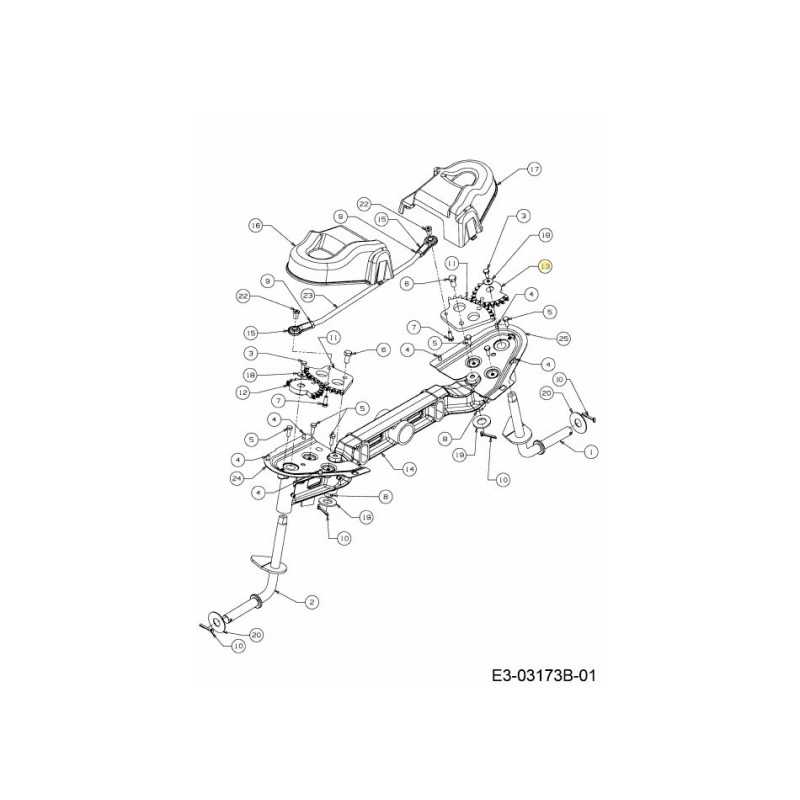 Pignon : Train : Gauche 13 dents Vari 717-04282A Original MTD