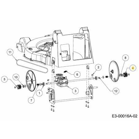 ENGRANAJE:Z14:DERECHO 717-05443 ORIGINAL MTD | NewgardenParts.com