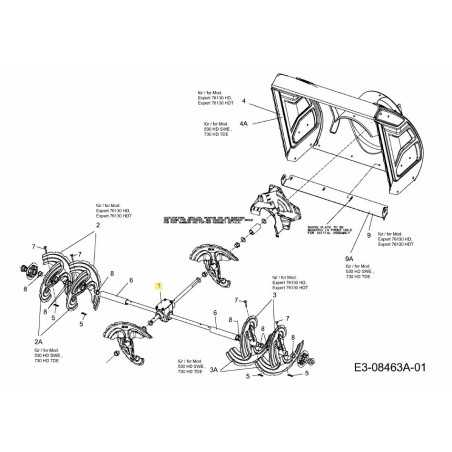 Boîte de vitesses ASM Tarière 30" 618-06061 Original MTD | NewgardenParts.com