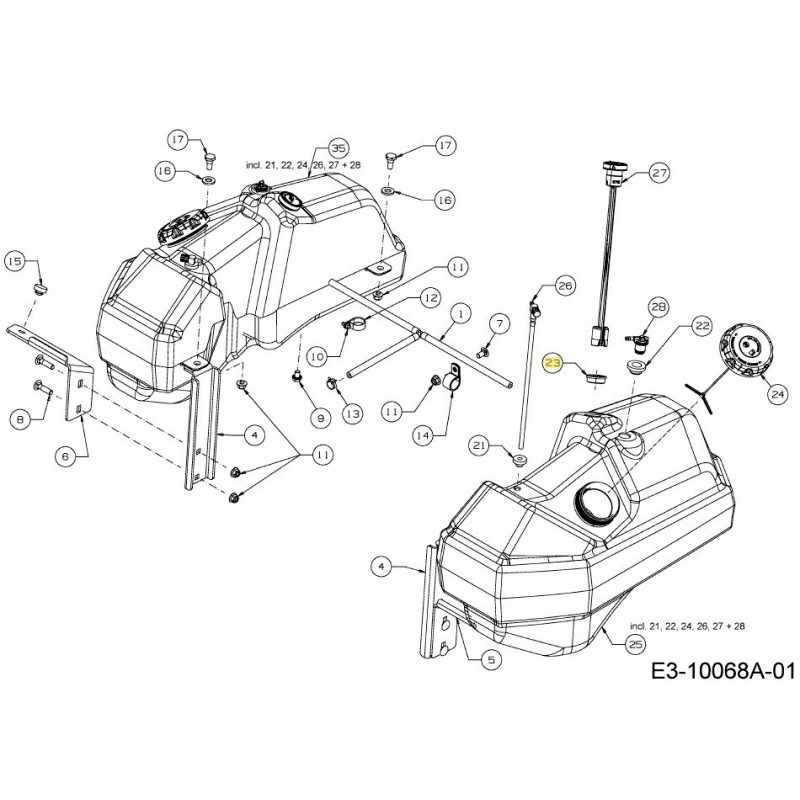 ŒILLET DE VENTILATION 735-05171 ORIGINAL MTD