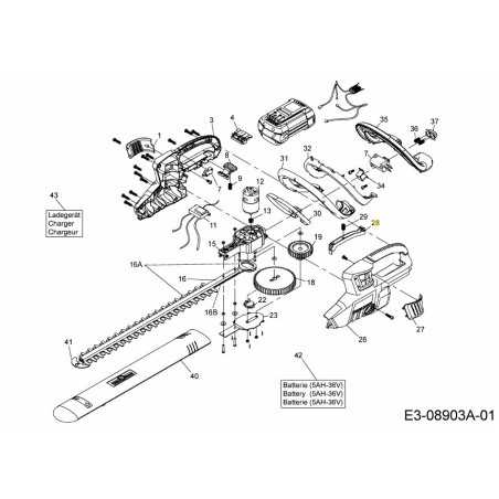 INTERRUPTOR DE GATILLO TRASERO 731-10801 ORIGINAL MTD | NewgardenParts.com