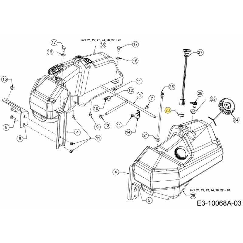 ŒILLET 751-15349 ORIGINAL MTD