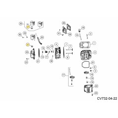 ŒILLET EN CAOUTCHOUC KH-005085 ORIGINAL MTD | NewgardenParts.com