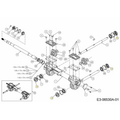 Joint d'arbre 721-04232 d'origine MTD | NewgardenParts.com
