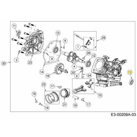 ANELLO DI TENUTA 751-11370 ORIGINALE MTD | NewgardenParts.com