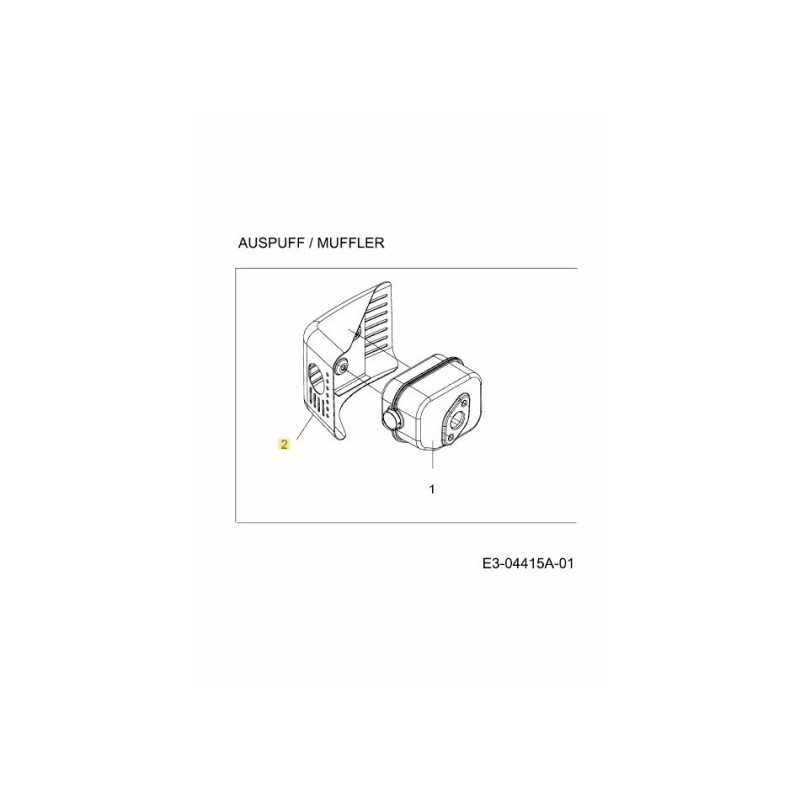 PROTECTION D'ÉCHAPPEMENT 751-10411 ORIGINALE MTD