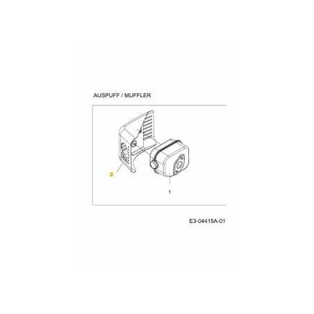 PROTEZIONE SCARICO 751-10411 ORIGINALE MTD | NewgardenParts.com