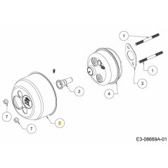 ESCUDO DE SILENCIADOR 751-14693 ORIGINAL MTD | NewgardenParts.com