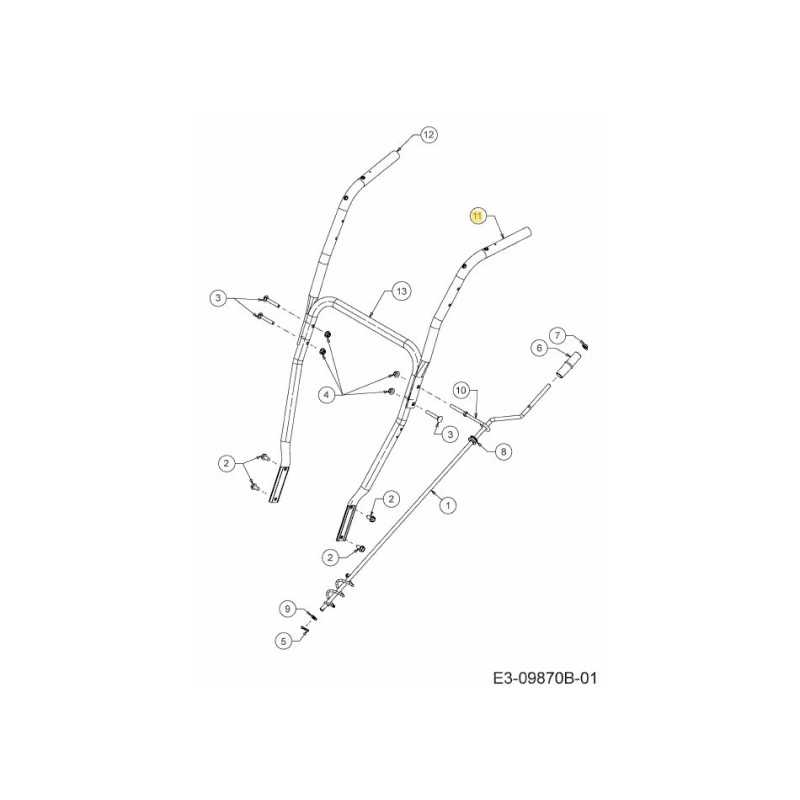 TUBO DE COLUMNA IZQUIERDO 749-07874637 ORIGINAL MTD