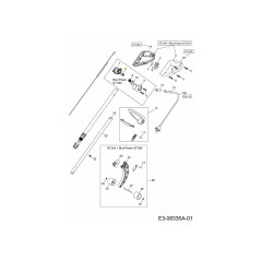 CABLAGGIO DI INTERRUTTORE 625-05015 ORIGINALE MTD