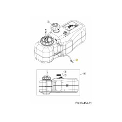 SERBATOIO EFI CABLAGGIO 725-07304 ORIGINALE MTD | NewgardenParts.com