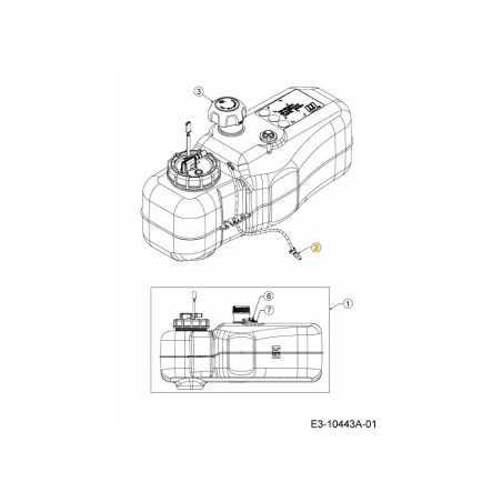 SERBATOIO EFI CABLAGGIO 725-07304 ORIGINALE MTD | NewgardenParts.com