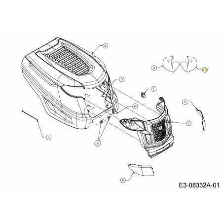 Scheinwerferreflektoren links: K STY 777X43038 Original MTD | NewgardenParts.com