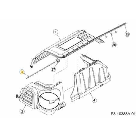 Axe de charnière 711-06701 d'origine MTD | NewgardenParts.com