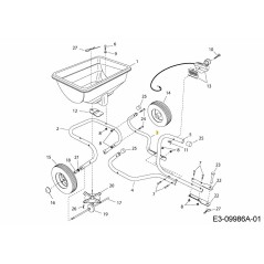 TUBO DI ATTACCO SINISTRO AF-49087 ORIGINALE MTD | NewgardenParts.com